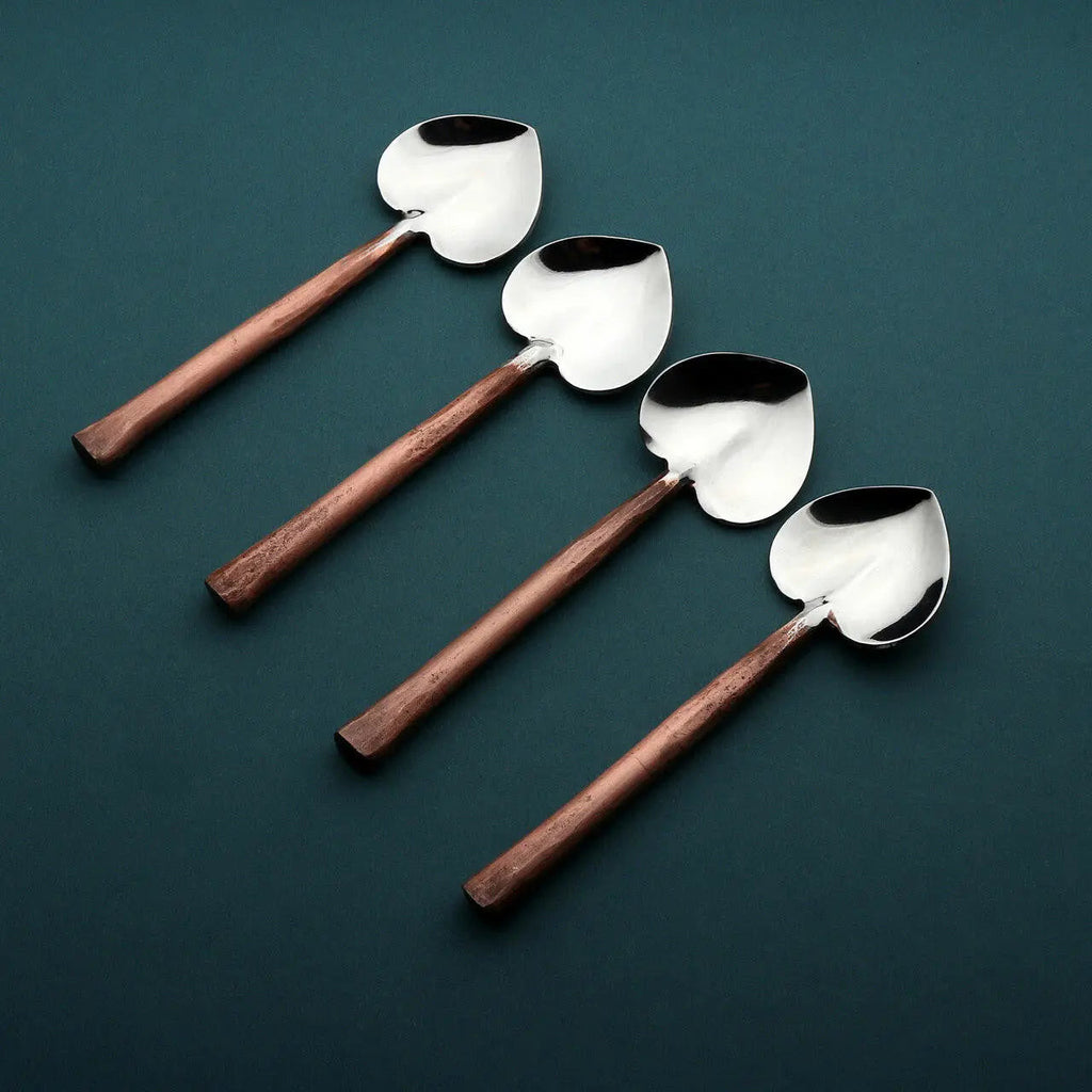 Sundance Heart Coffee/Dessert Table Spoon 4 Pc. Set