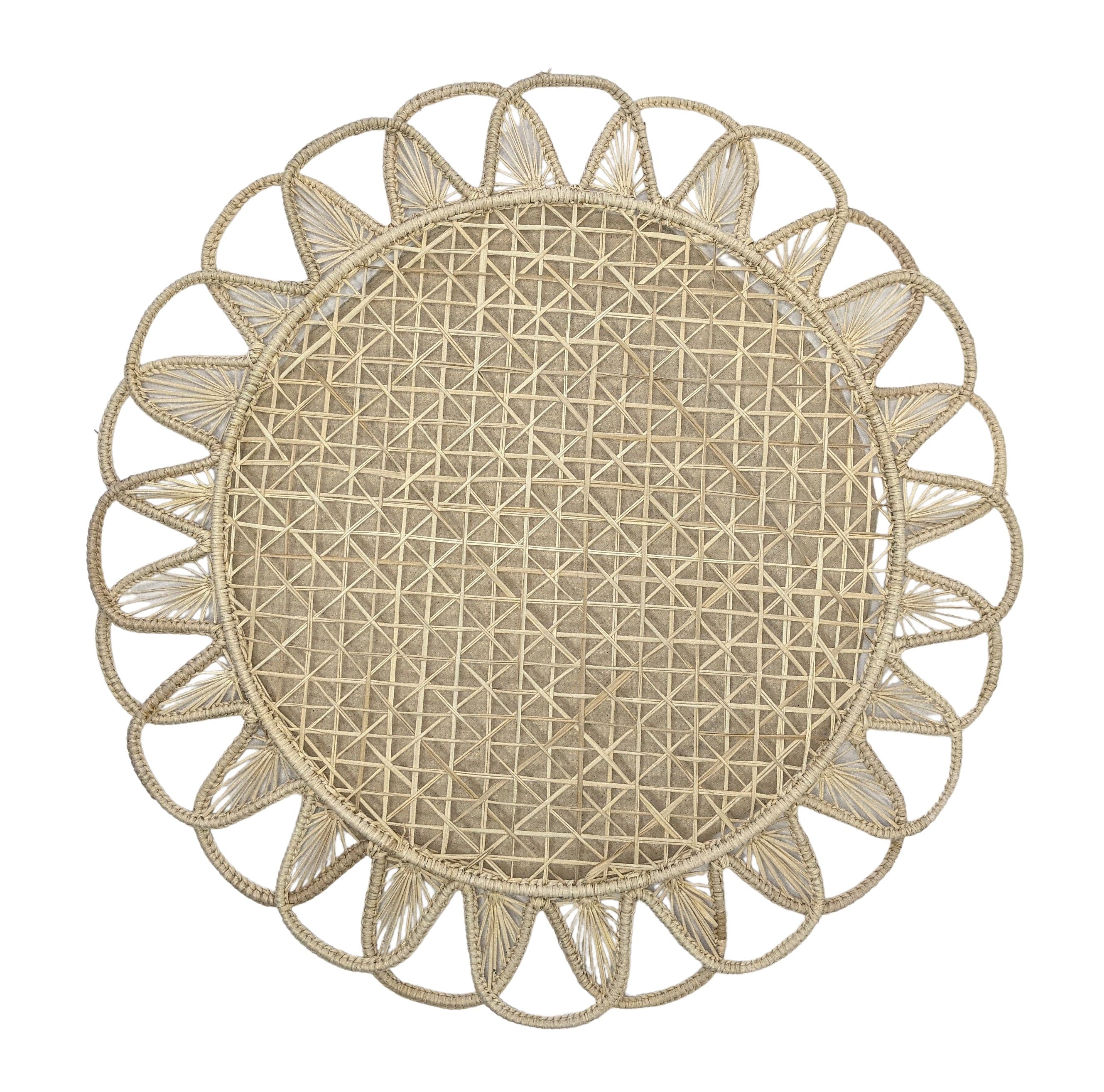 Luminous Handwoven Iraca Placemat