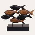 Aqua Serenity – Hand-Carved Wooden Fish Sculpture, Artistic Home Décor, Gift for Mom